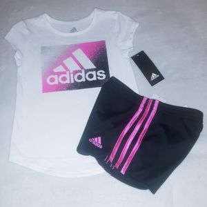 adidas | Matching Sets | Adidas Girls 2pc Short Set | Poshmark